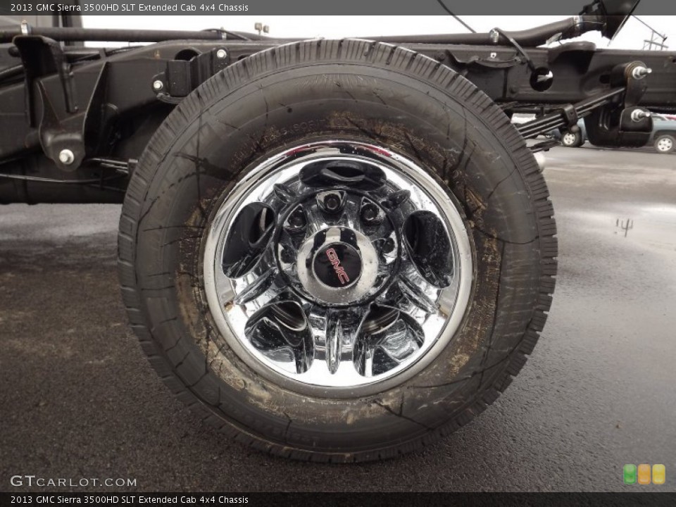 2013 GMC Sierra 3500HD SLT Extended Cab 4x4 Chassis Wheel and Tire Photo #77581590
