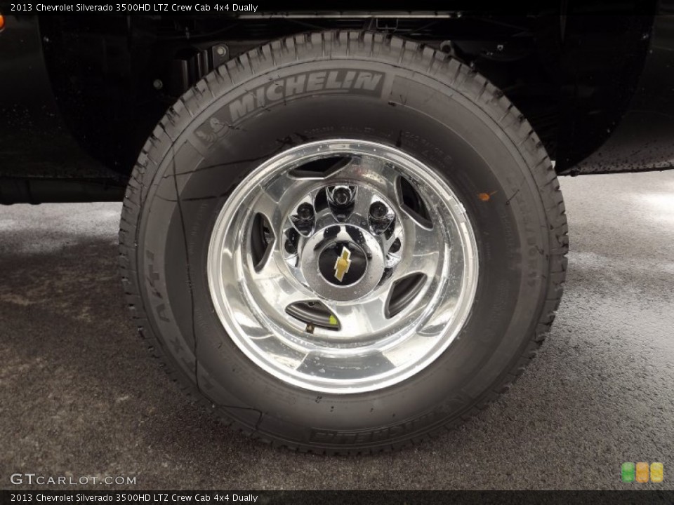 2013 Chevrolet Silverado 3500HD LTZ Crew Cab 4x4 Dually Wheel and Tire Photo #77584505