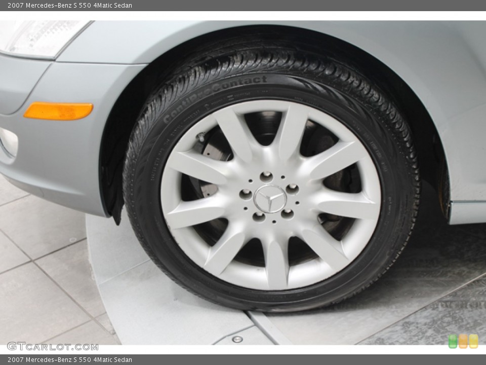 2007 Mercedes-Benz S 550 4Matic Sedan Wheel and Tire Photo #77585019