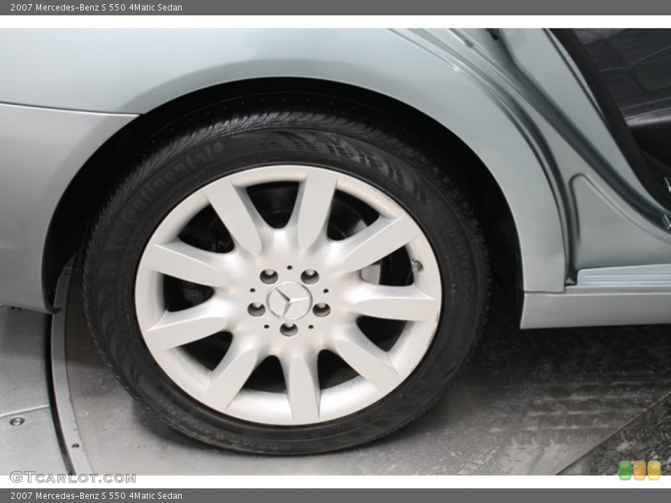 2007 Mercedes-Benz S 550 4Matic Sedan Wheel and Tire Photo #77585082