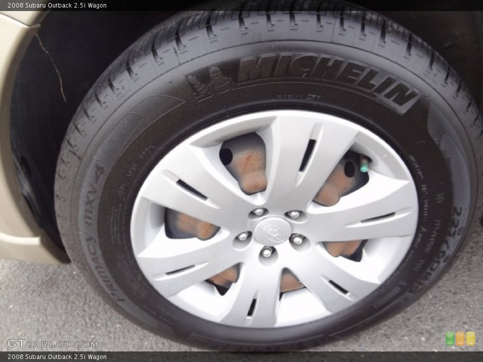 2008 Subaru Outback 2.5i Wagon Wheel and Tire Photo #77588550