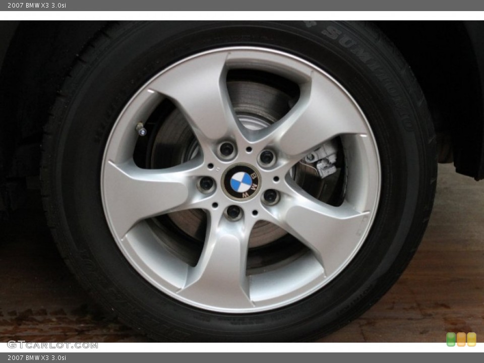 2007 BMW X3 3.0si Wheel and Tire Photo #77596392