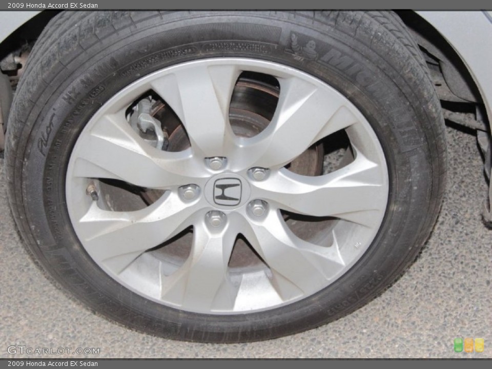 2009 Honda Accord EX Sedan Wheel and Tire Photo #77600688