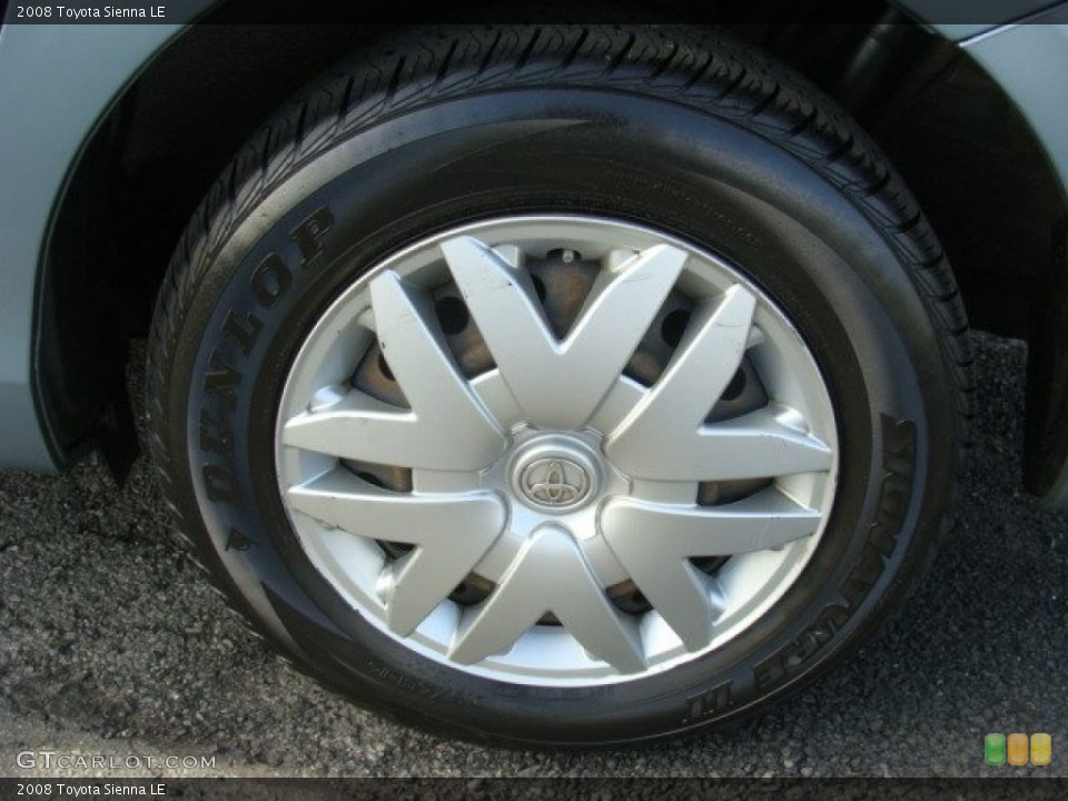 2008 Toyota Sienna LE Wheel and Tire Photo #77609897