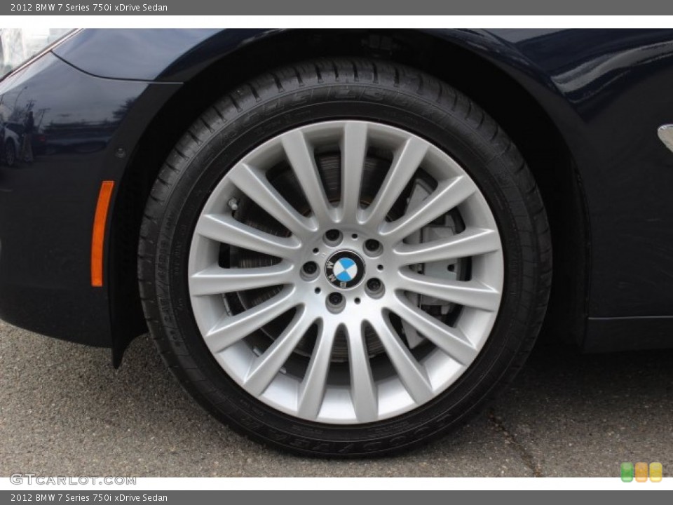 2012 BMW 7 Series 750i xDrive Sedan Wheel and Tire Photo #77613572