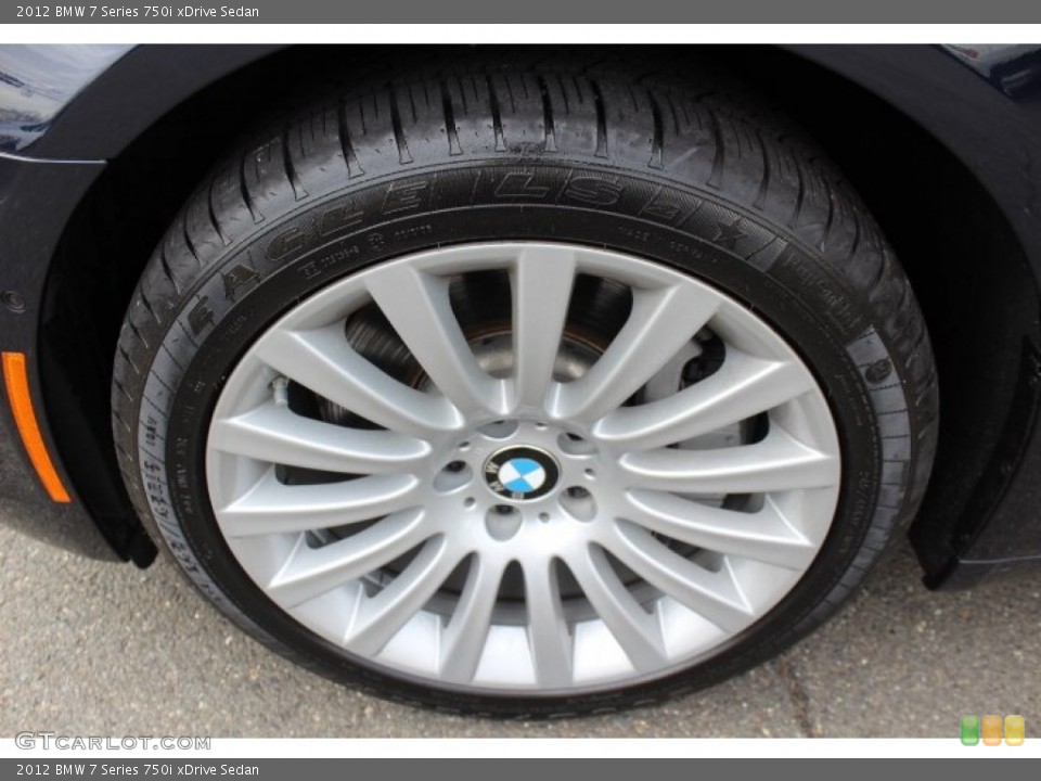 2012 BMW 7 Series 750i xDrive Sedan Wheel and Tire Photo #77613595