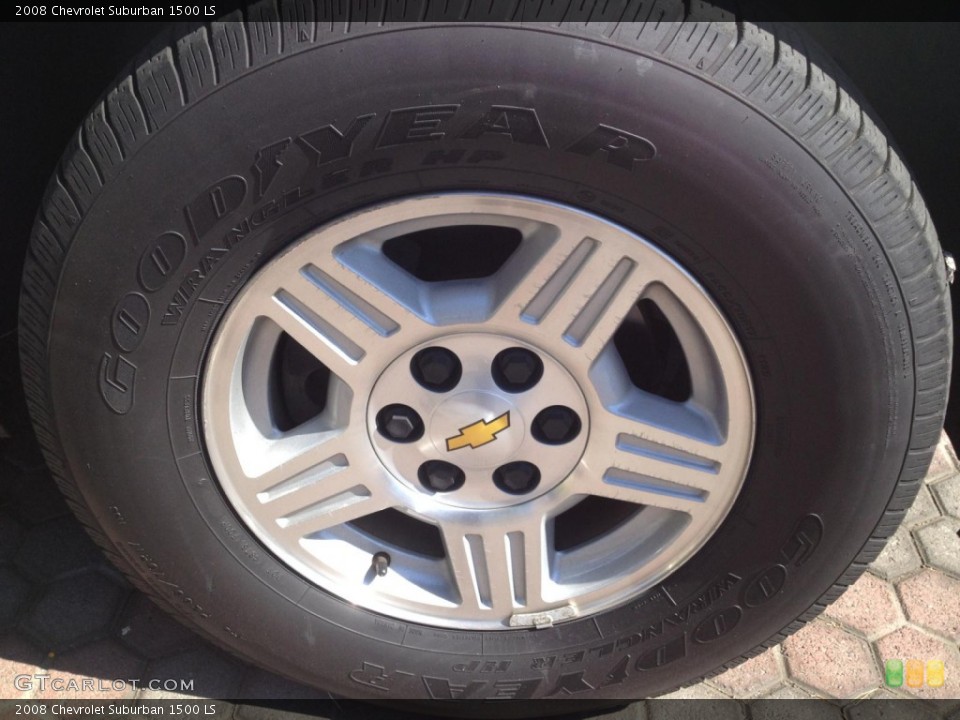 2008 Chevrolet Suburban 1500 LS Wheel and Tire Photo #77622708