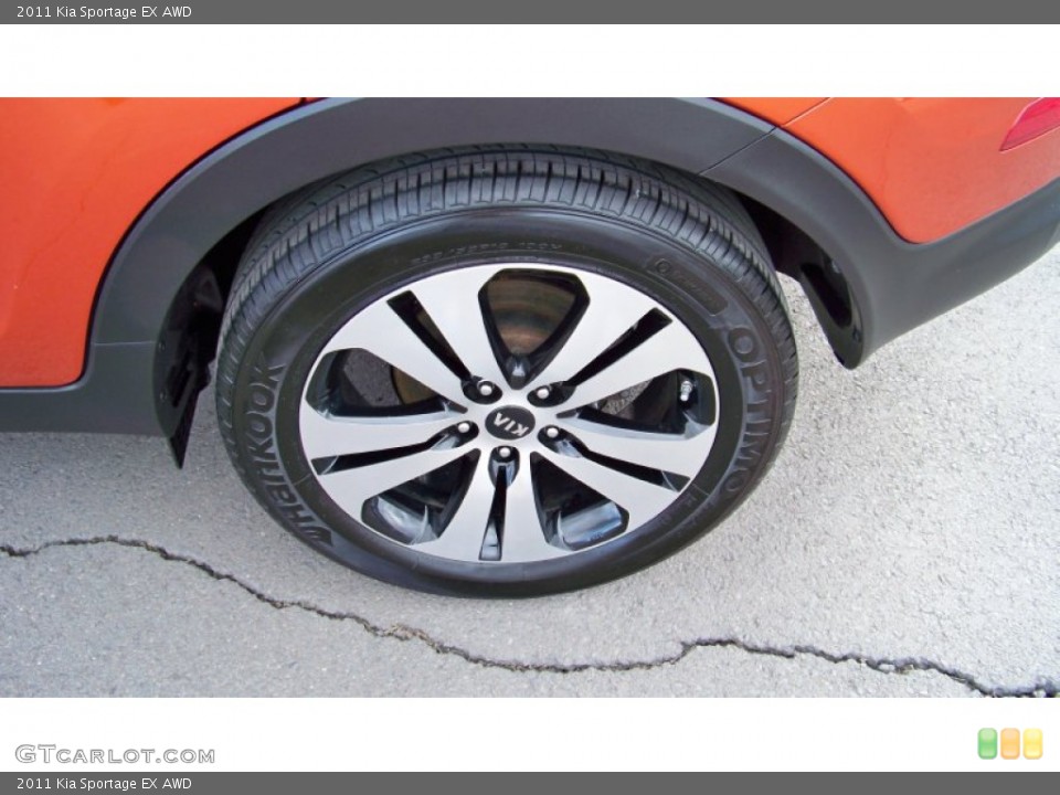 2011 Kia Sportage EX AWD Wheel and Tire Photo #77636337