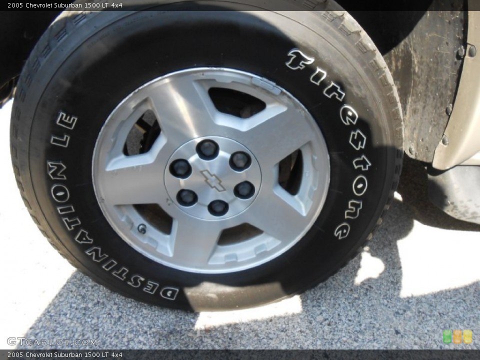 2005 Chevrolet Suburban 1500 LT 4x4 Wheel and Tire Photo #77640534
