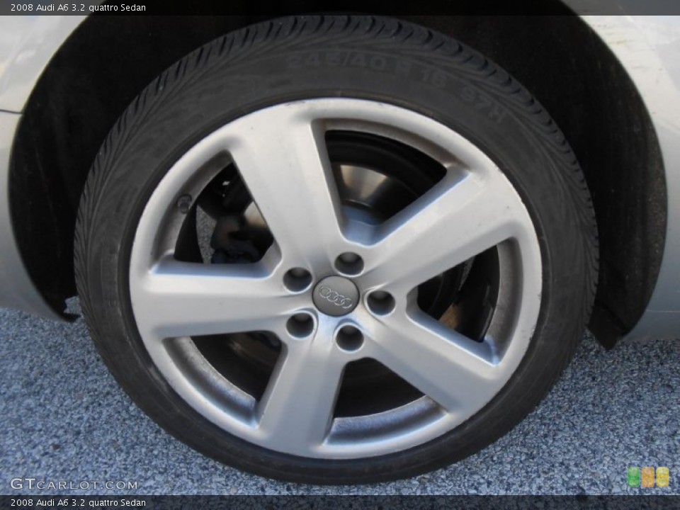 2008 Audi A6 3.2 quattro Sedan Wheel and Tire Photo #77641254