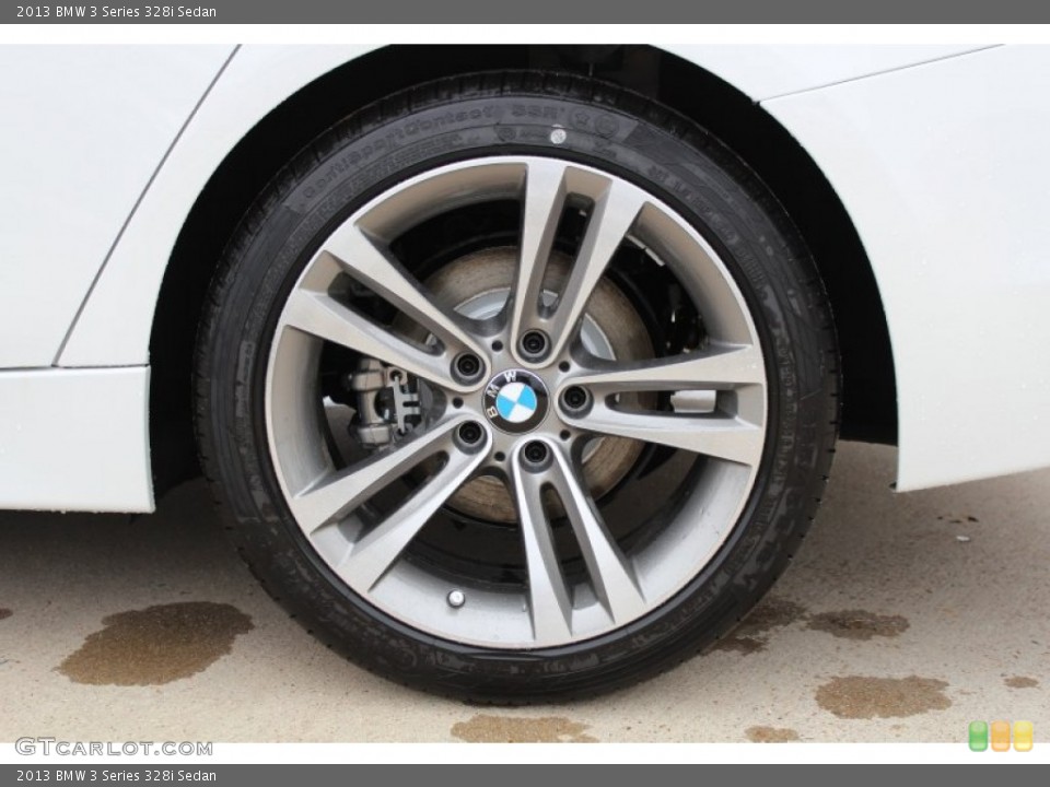 2013 BMW 3 Series 328i Sedan Wheel and Tire Photo #77643387