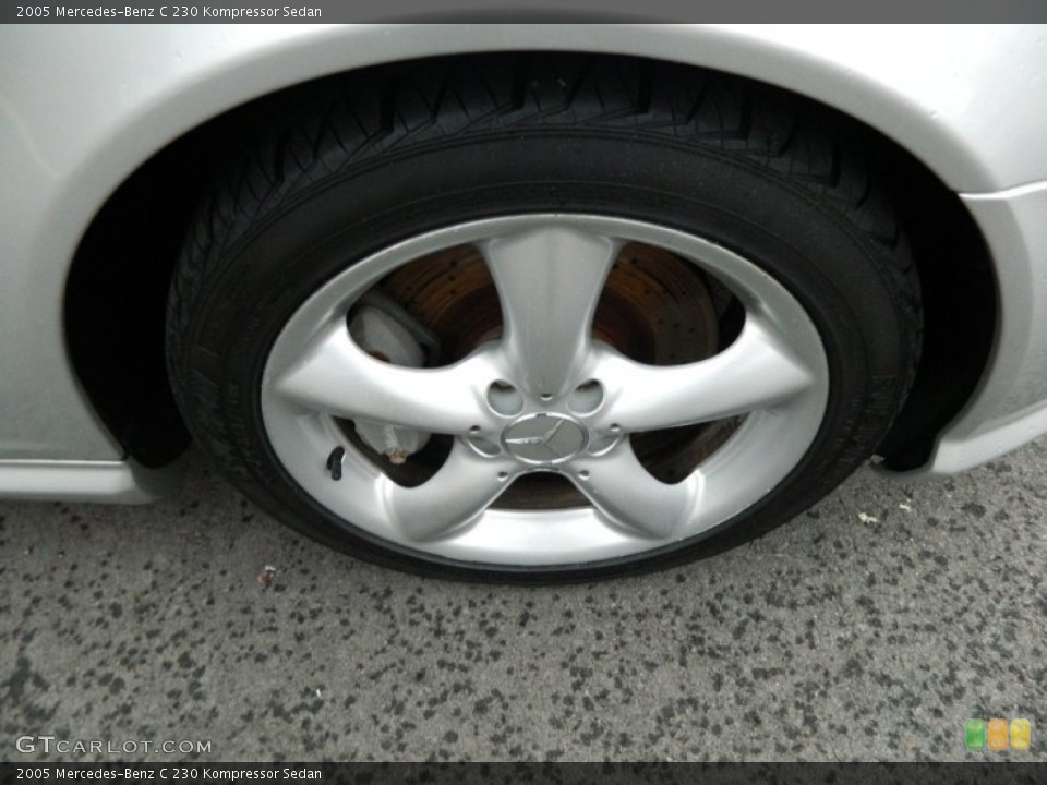 2005 Mercedes-Benz C 230 Kompressor Sedan Wheel and Tire Photo #77647750