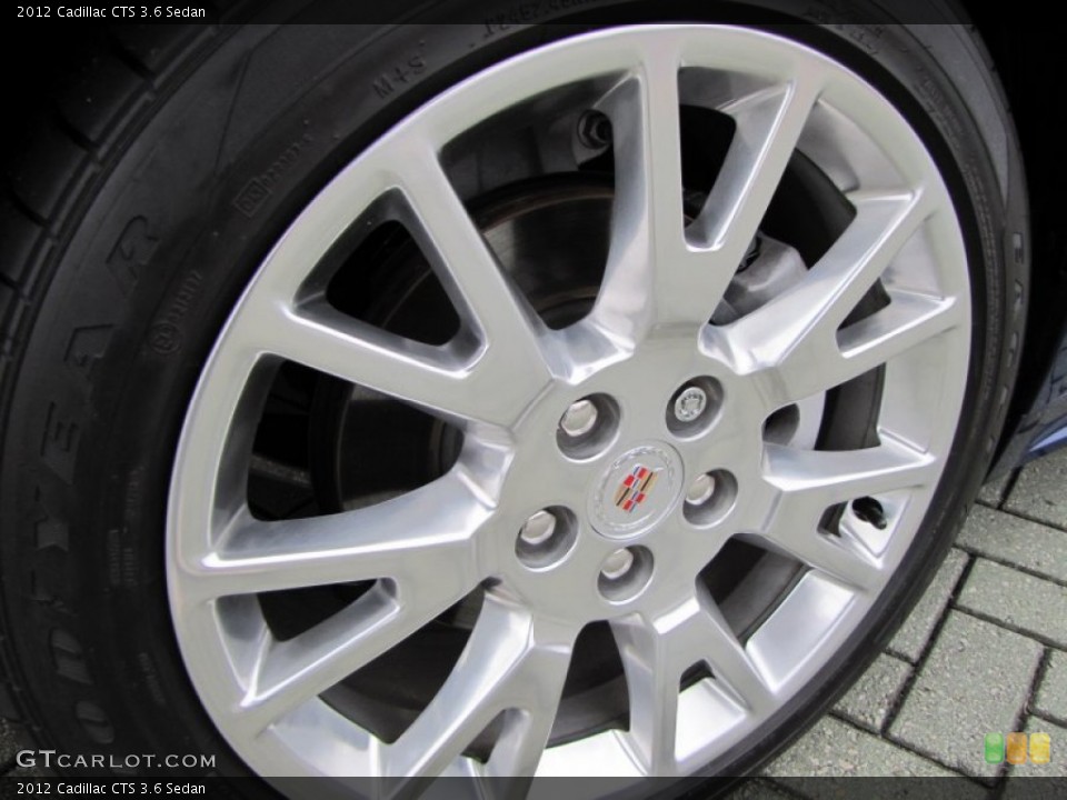 2012 Cadillac CTS 3.6 Sedan Wheel and Tire Photo #77653488