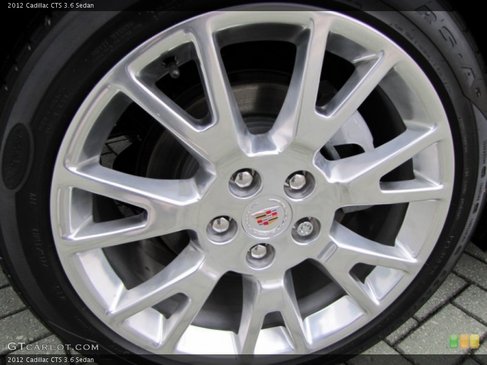 2012 Cadillac CTS 3.6 Sedan Wheel and Tire Photo #77653674