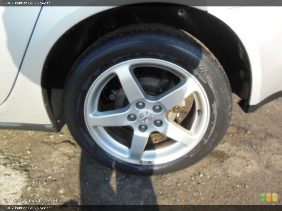 2007 Pontiac G6 V6 Sedan Wheel and Tire Photo #77658780