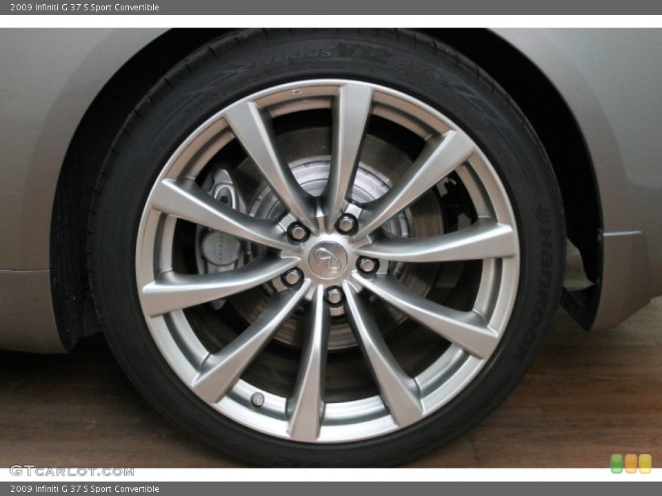 2009 Infiniti G 37 S Sport Convertible Wheel and Tire Photo #77662983