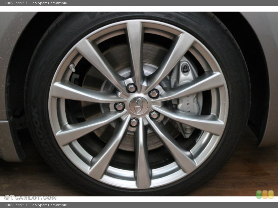 2009 Infiniti G 37 S Sport Convertible Wheel and Tire Photo #77663001