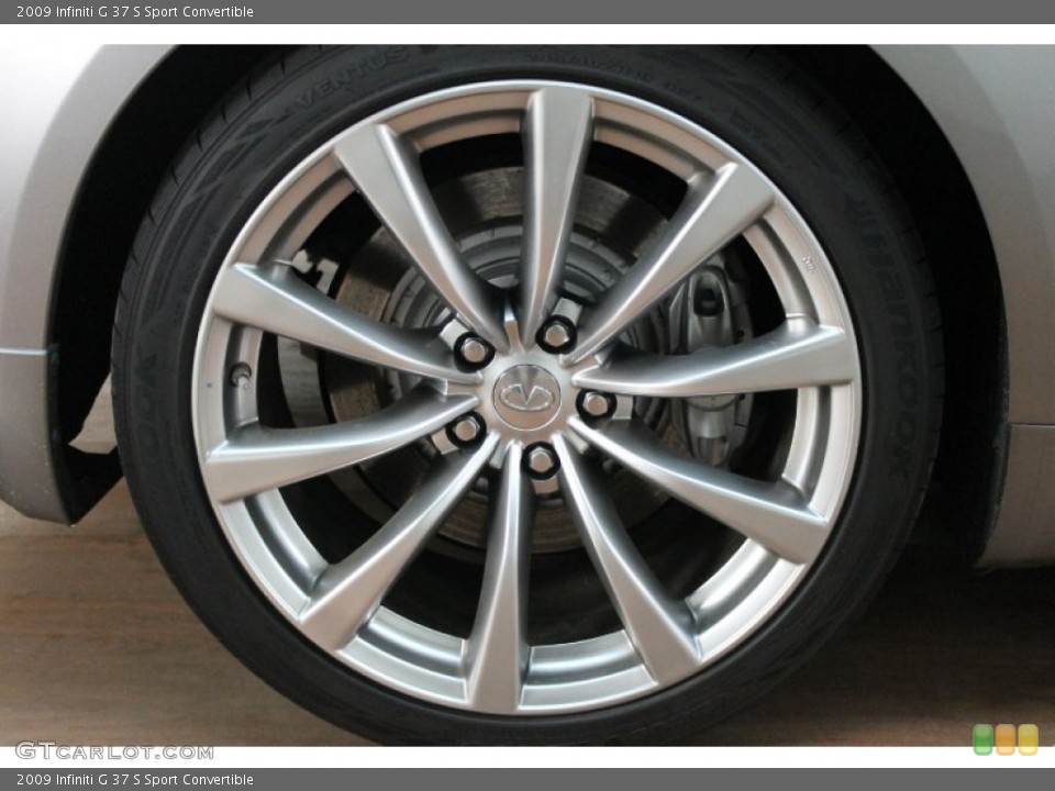 2009 Infiniti G 37 S Sport Convertible Wheel and Tire Photo #77663022