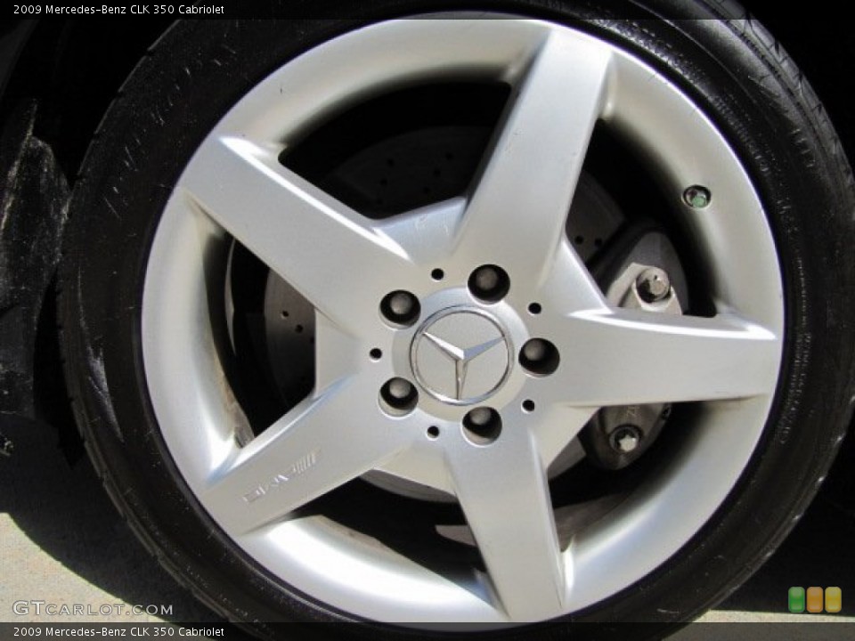 2009 Mercedes-Benz CLK 350 Cabriolet Wheel and Tire Photo #77665779