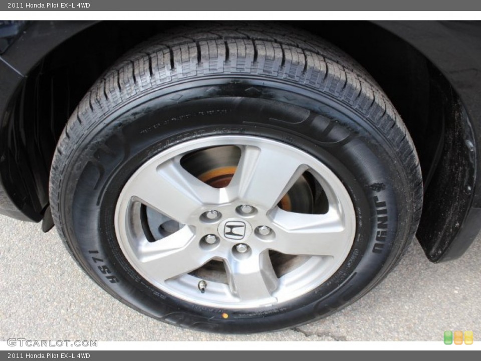 2011 Honda Pilot EX-L 4WD Wheel and Tire Photo #77666040