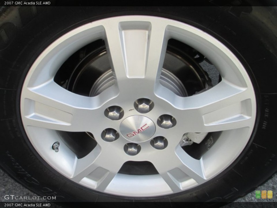 2007 GMC Acadia SLE AWD Wheel and Tire Photo #77669854