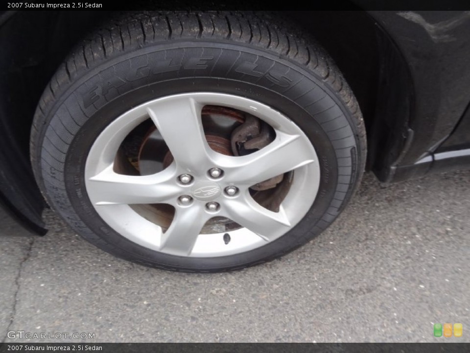 2007 Subaru Impreza 2.5i Sedan Wheel and Tire Photo #77670906