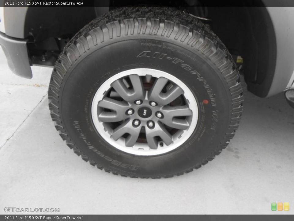 2011 Ford F150 SVT Raptor SuperCrew 4x4 Wheel and Tire Photo #77673093