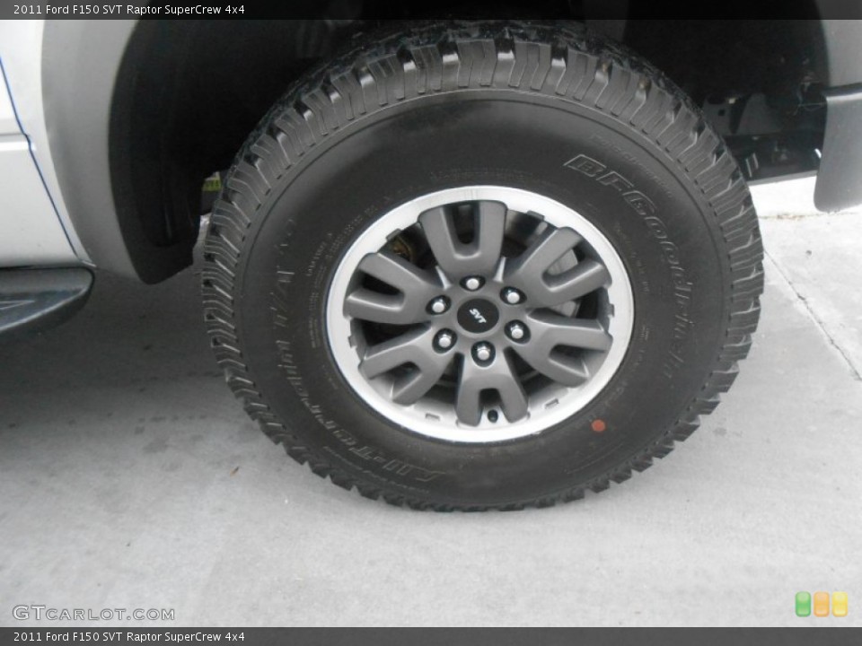 2011 Ford F150 SVT Raptor SuperCrew 4x4 Wheel and Tire Photo #77673111