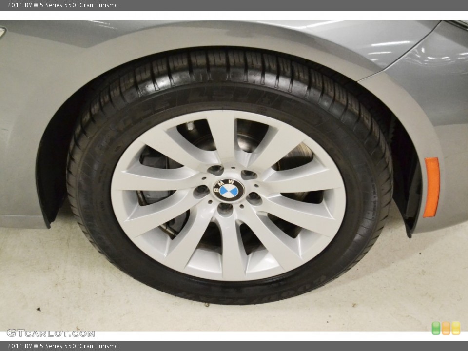 2011 BMW 5 Series 550i Gran Turismo Wheel and Tire Photo #77678865