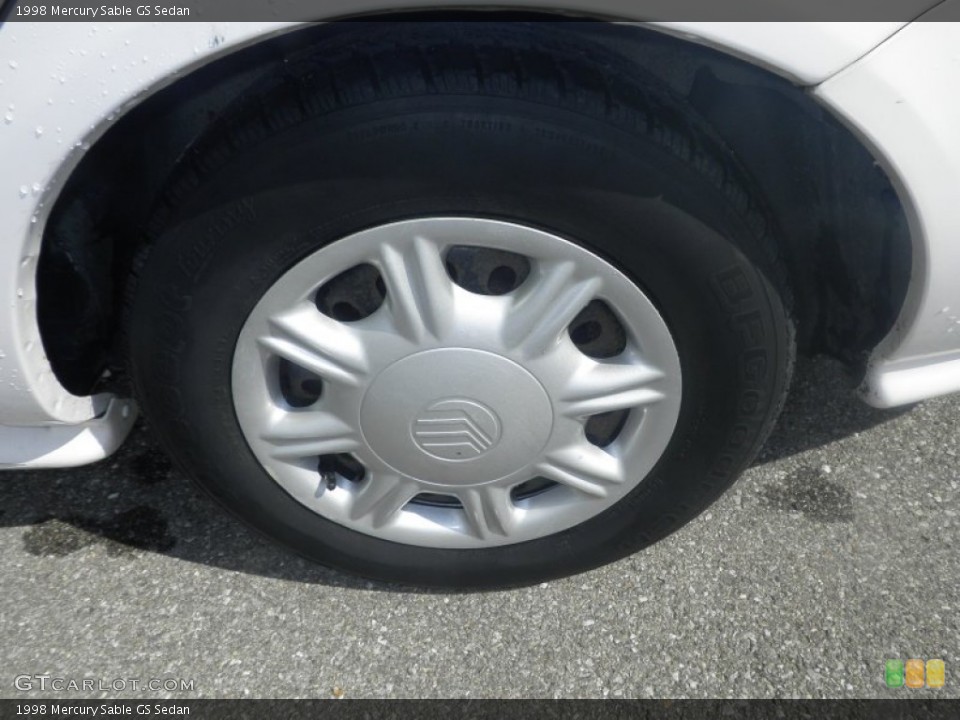 1998 Mercury Sable GS Sedan Wheel and Tire Photo #77681558