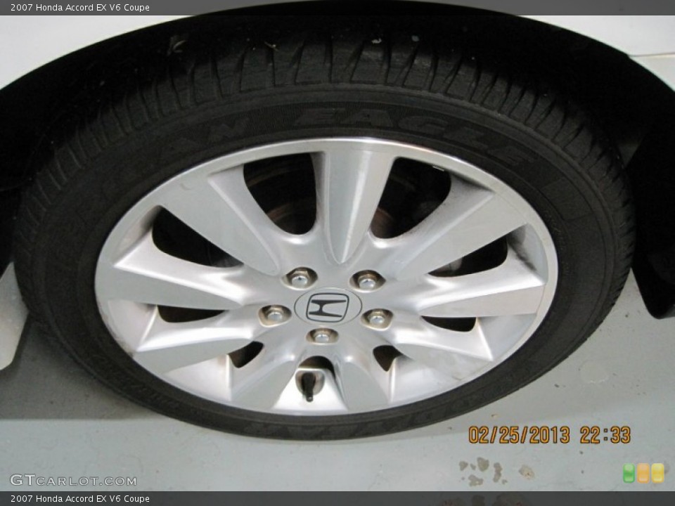2007 Honda Accord EX V6 Coupe Wheel and Tire Photo #77683261