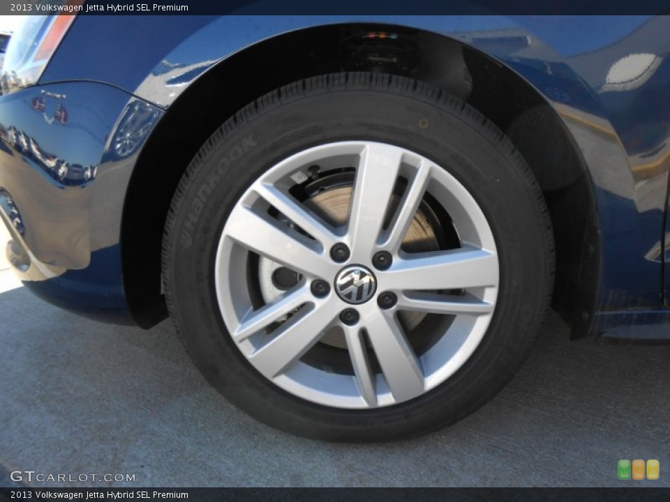 2013 Volkswagen Jetta Hybrid SEL Premium Wheel and Tire Photo #77683893