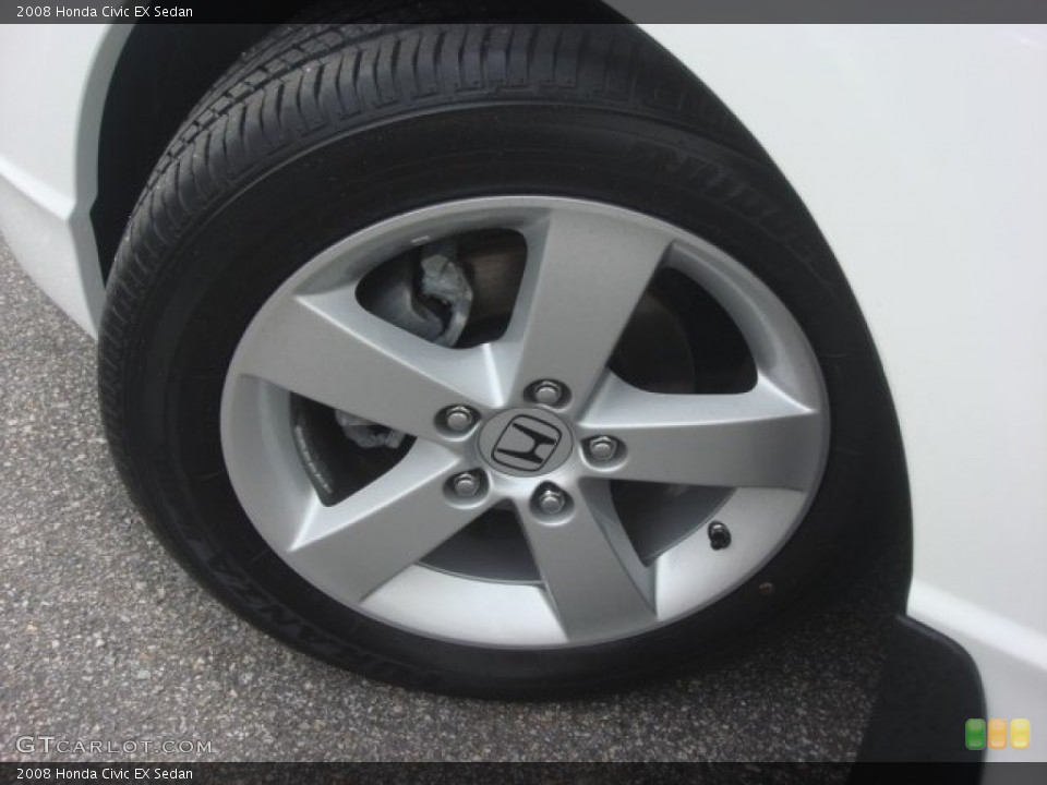 2008 Honda Civic EX Sedan Wheel and Tire Photo #77685374
