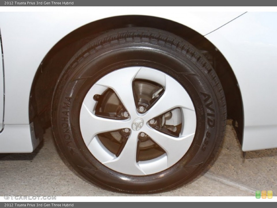 2012 Toyota Prius 3rd Gen Three Hybrid Wheel and Tire Photo #77685655