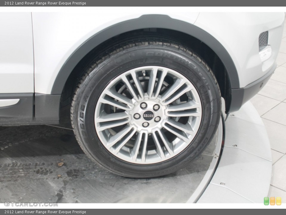 2012 Land Rover Range Rover Evoque Prestige Wheel and Tire Photo #77689647