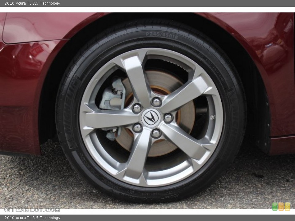 2010 Acura TL 3.5 Technology Wheel and Tire Photo #77696260