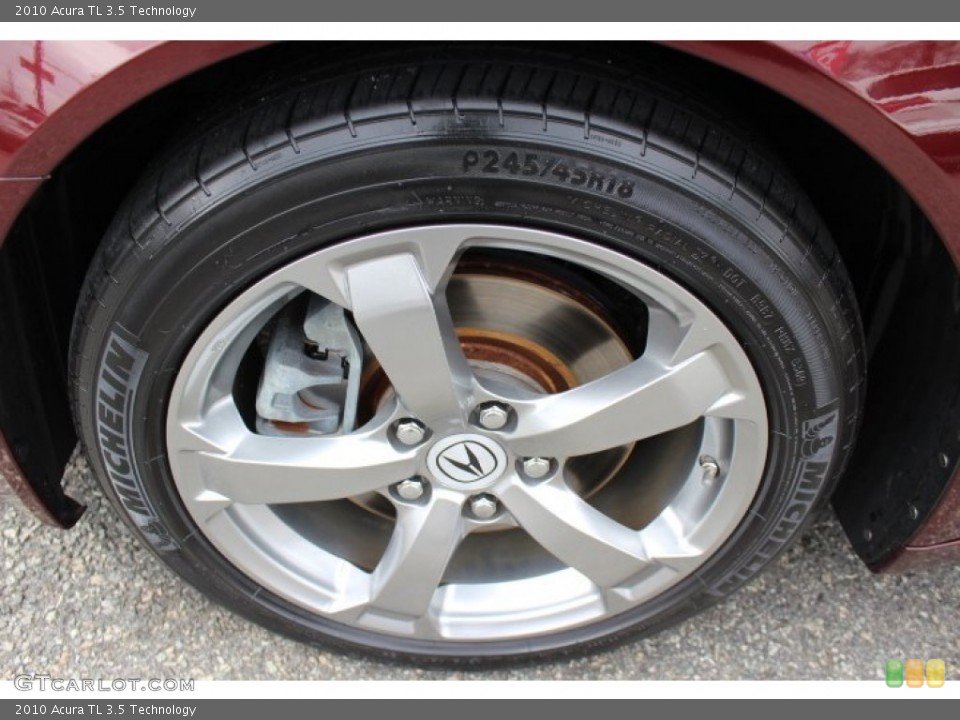 2010 Acura TL 3.5 Technology Wheel and Tire Photo #77696280