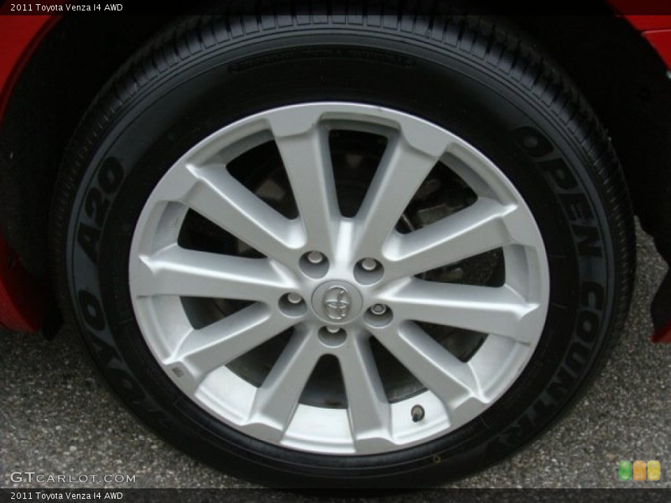 2011 Toyota Venza I4 AWD Wheel and Tire Photo #77696363