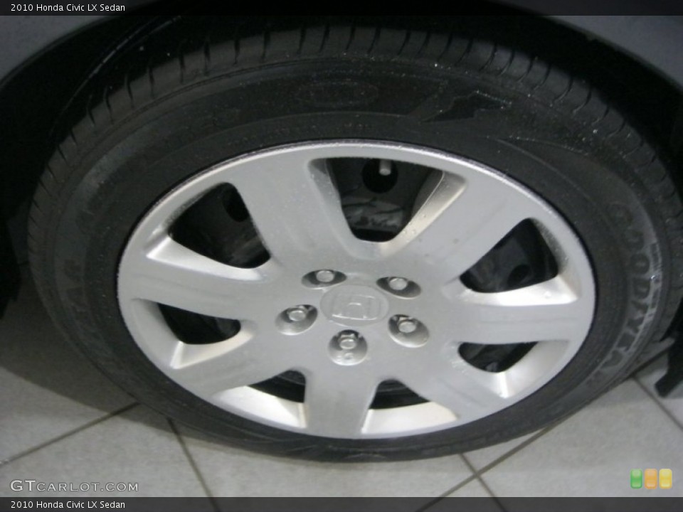 2010 Honda Civic LX Sedan Wheel and Tire Photo #77702489