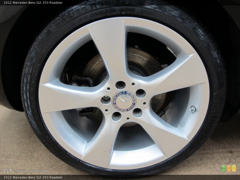 2012 Mercedes-Benz SLK 350 Roadster Wheel and Tire Photo #77703297