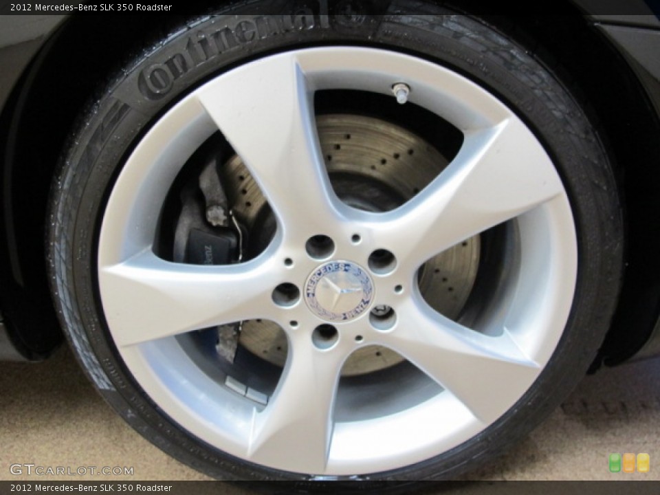 2012 Mercedes-Benz SLK 350 Roadster Wheel and Tire Photo #77703313