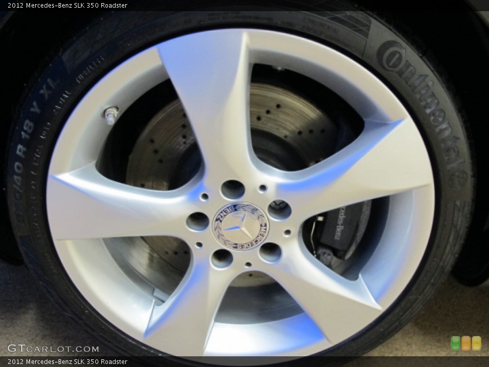 2012 Mercedes-Benz SLK 350 Roadster Wheel and Tire Photo #77703333