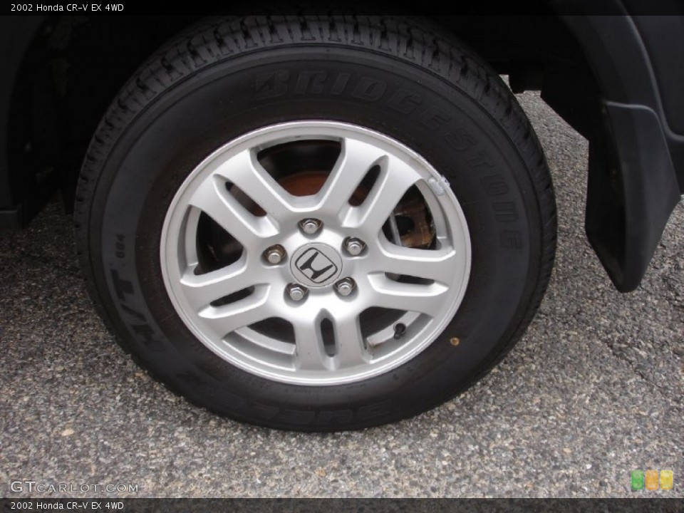 2002 Honda CR-V EX 4WD Wheel and Tire Photo #77703978