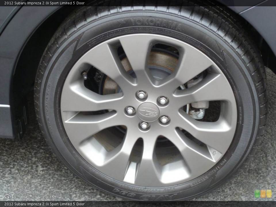 2012 Subaru Impreza 2.0i Sport Limited 5 Door Wheel and Tire Photo #77704776