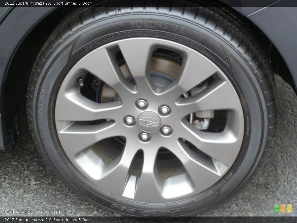 2012 Subaru Impreza 2.0i Sport Limited 5 Door Wheel and Tire Photo #77704800