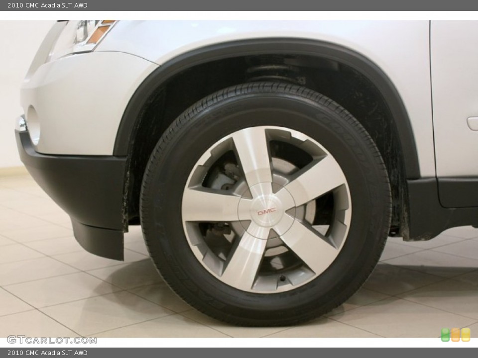 2010 GMC Acadia SLT AWD Wheel and Tire Photo #77708385