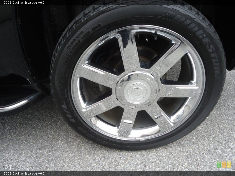 2008 Cadillac Escalade AWD Wheel and Tire Photo #77708828