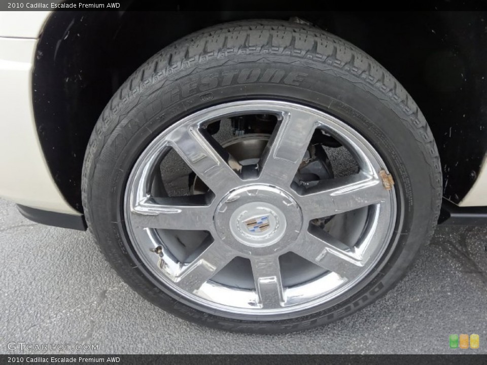 2010 Cadillac Escalade Premium AWD Wheel and Tire Photo #77715033