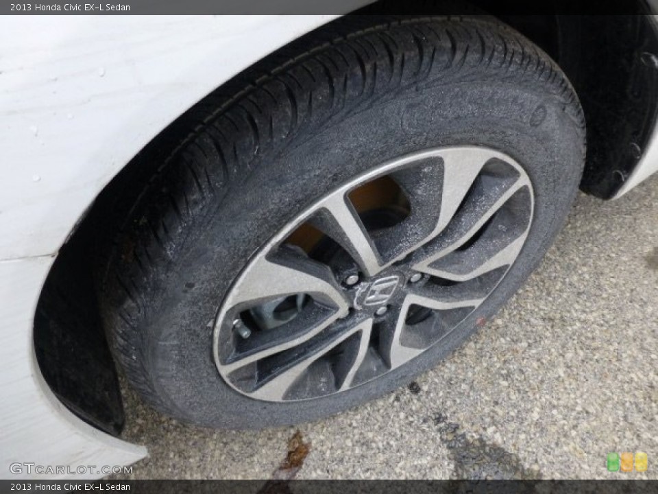 2013 Honda Civic EX-L Sedan Wheel and Tire Photo #77718768