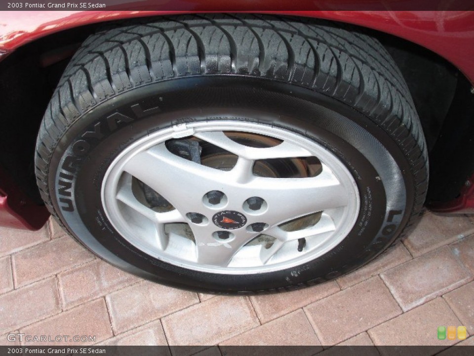 2003 Pontiac Grand Prix SE Sedan Wheel and Tire Photo #77725408